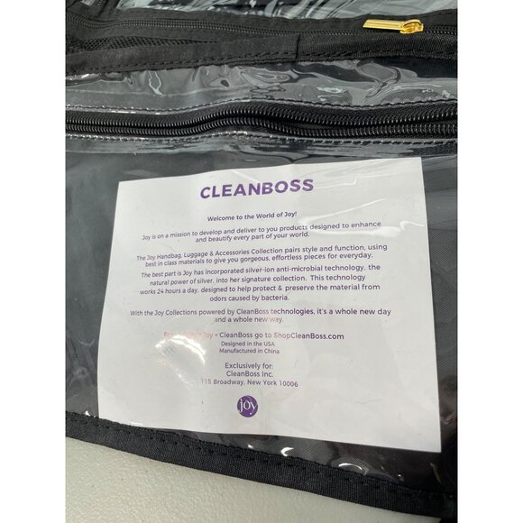 Joy EcoLuxe World Traveler Light and Chic Toiletry Case Black Gold Organizer NEW - Picture 4 of 9